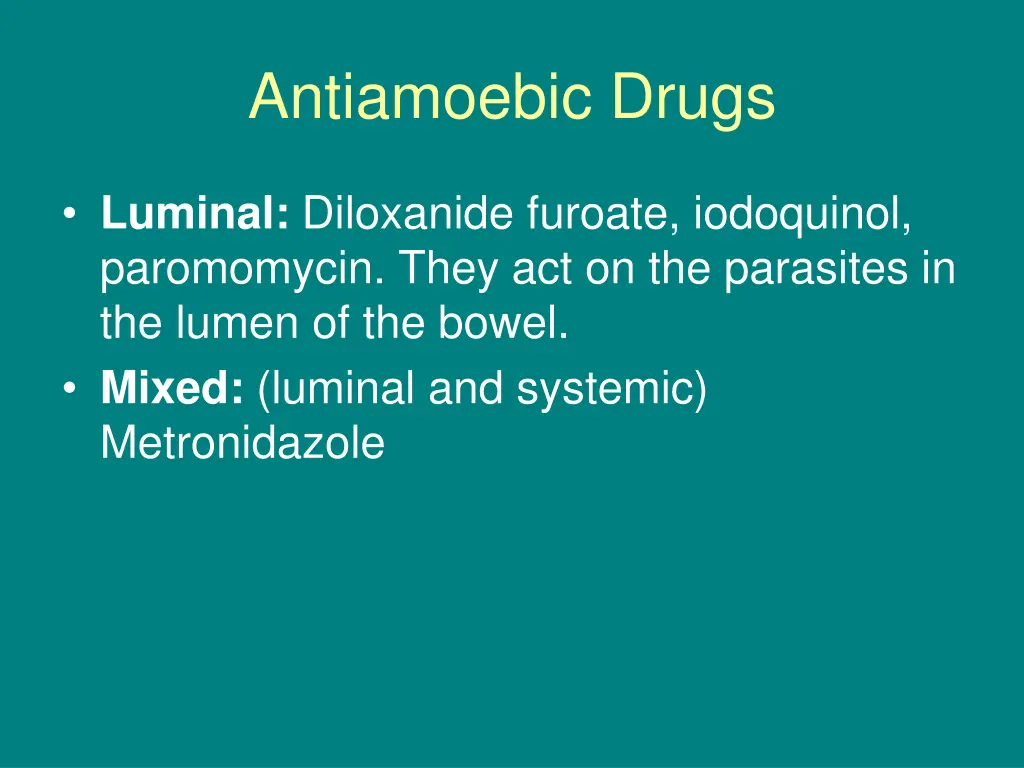 antiamoebic drugs 9