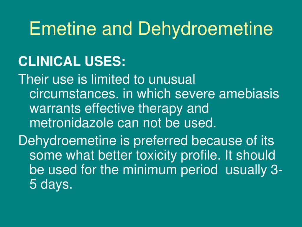 emetine and dehydroemetine 1