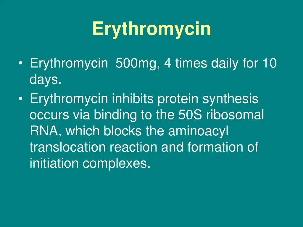 erythromycin