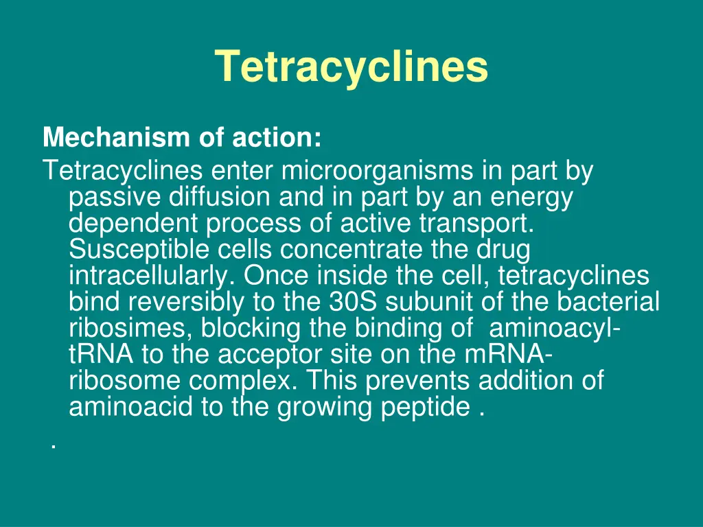 tetracyclines 1