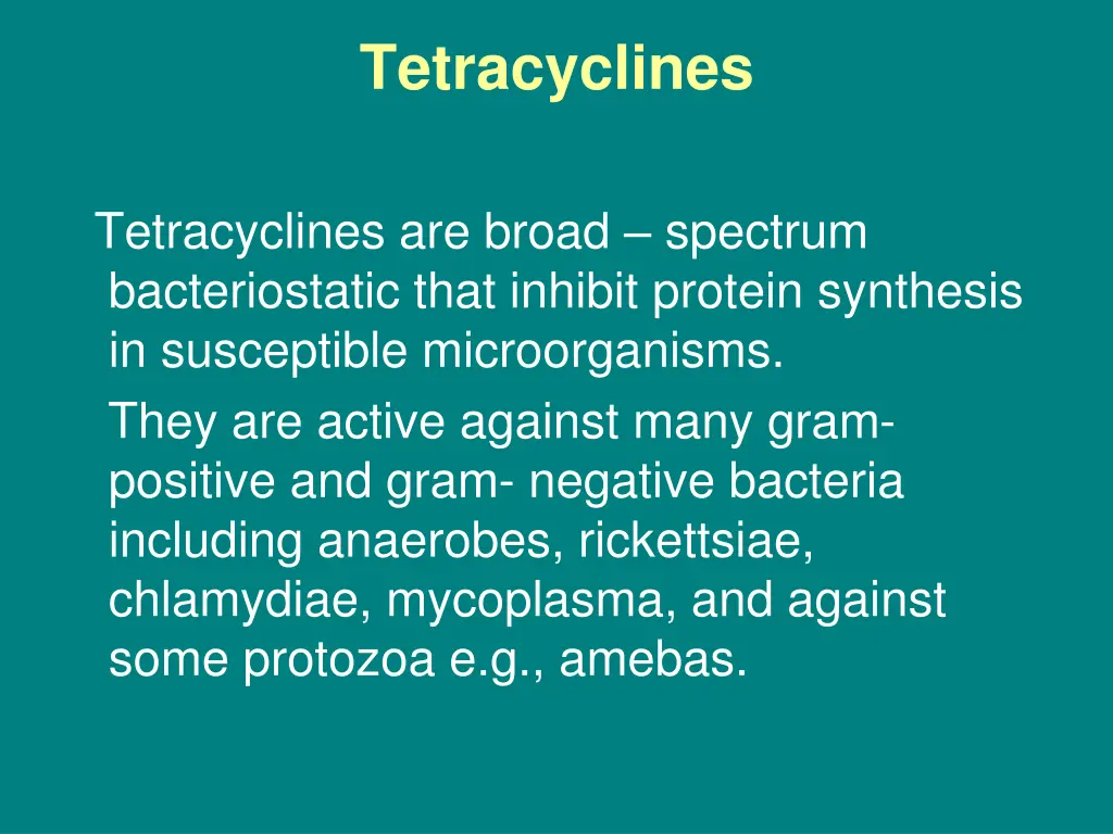 tetracyclines