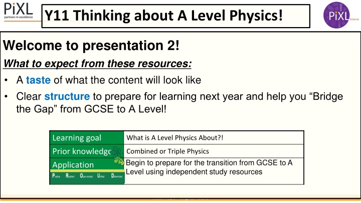 y11 thinking about a level physics