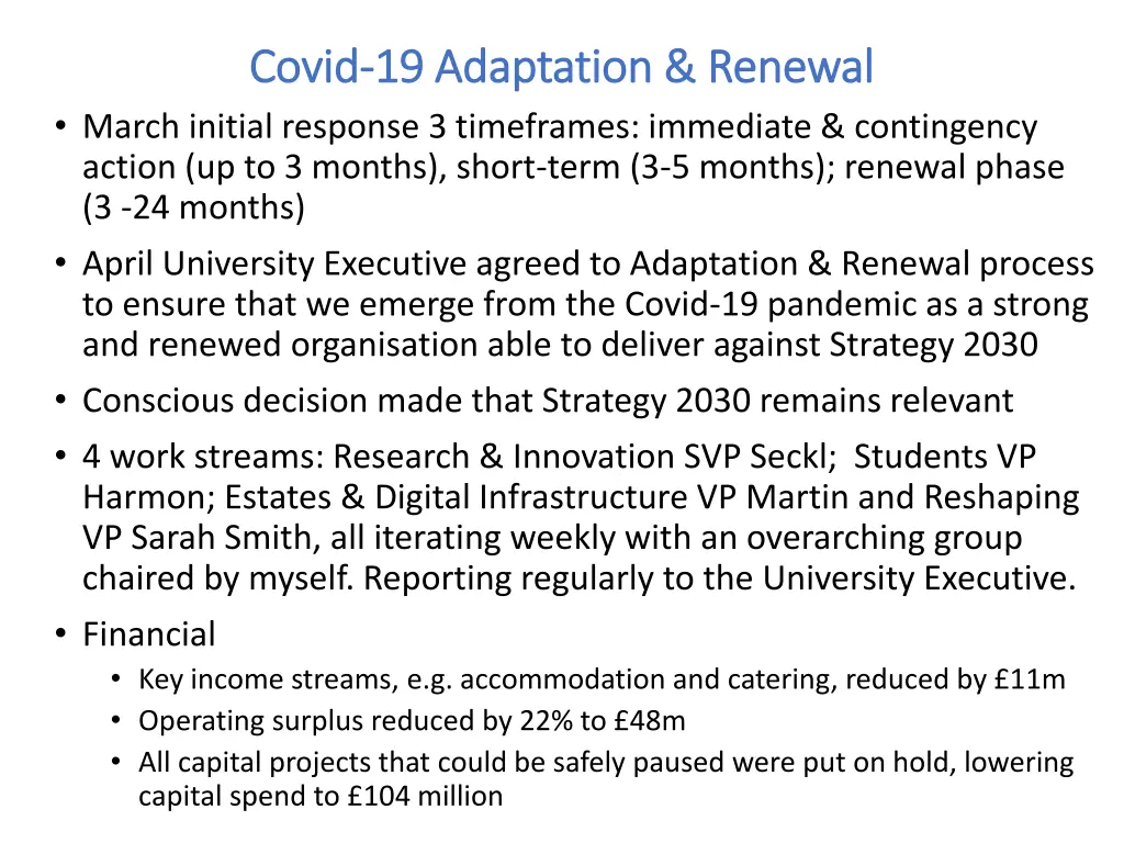 covid covid 19 adaptation renewal 19 adaptation