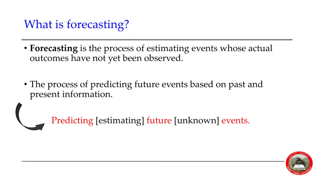 what is forecasting