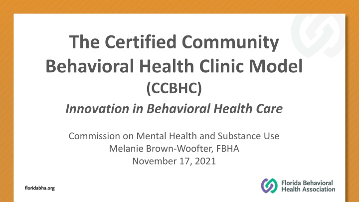 the certified community behavioral health clinic