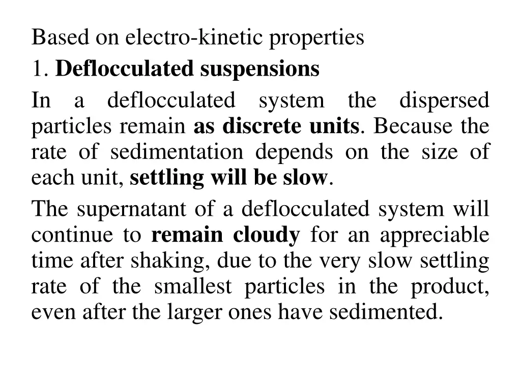 based on electro kinetic properties