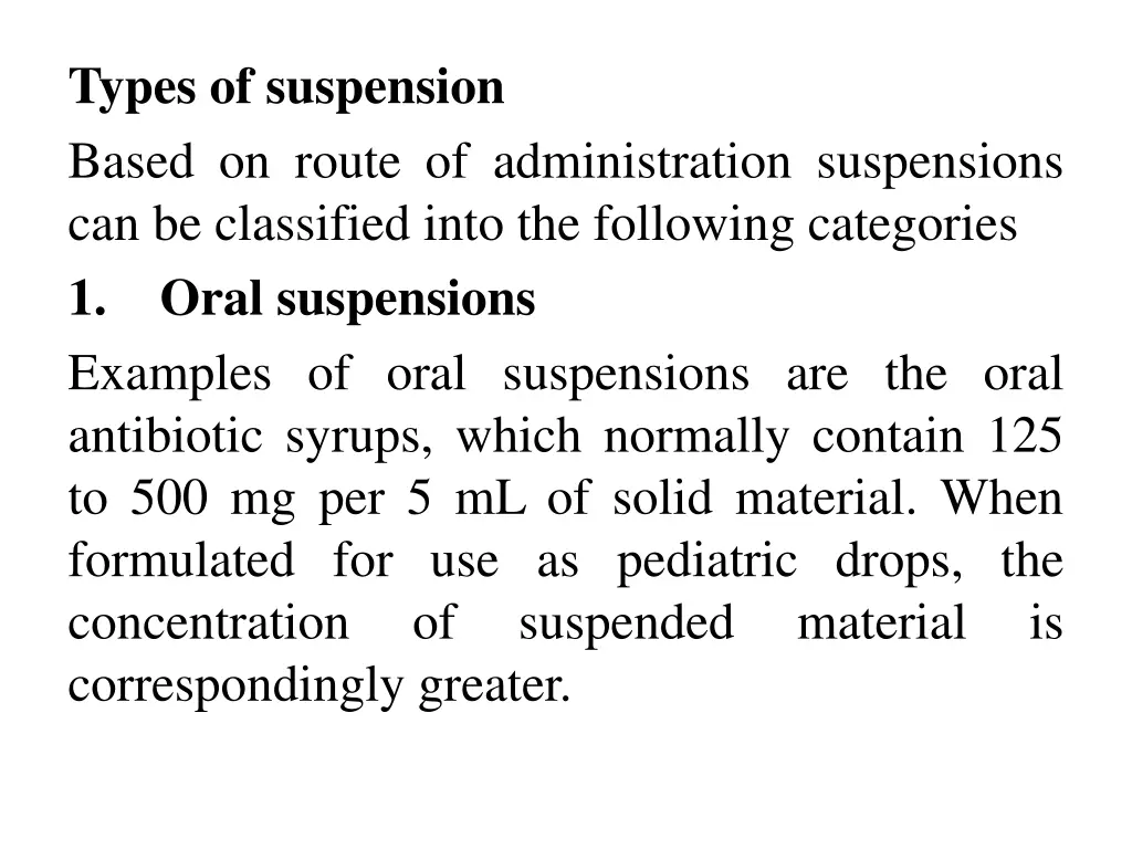 types of suspension based on route