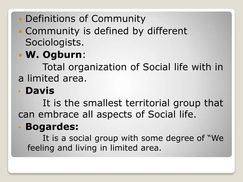 definitions of community community is defined