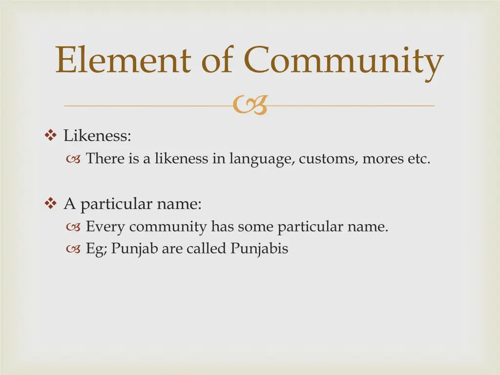 element of community 3