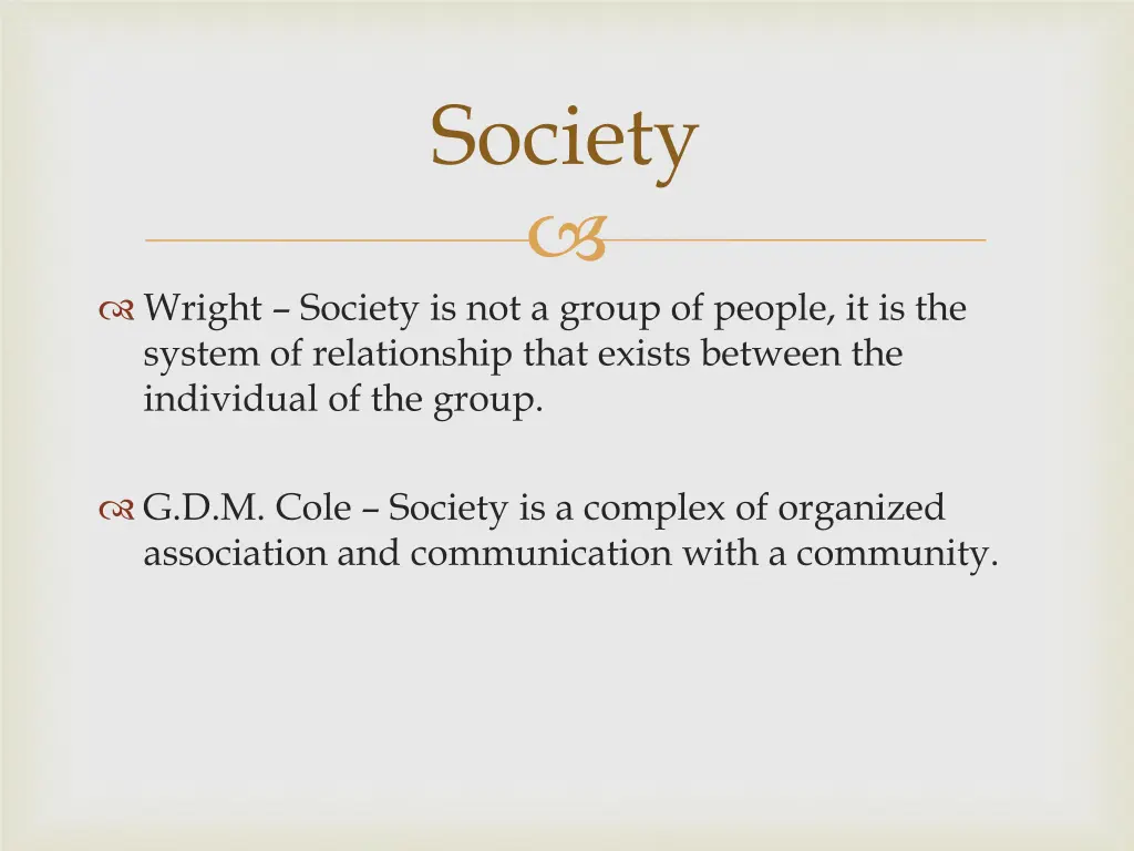 society 1