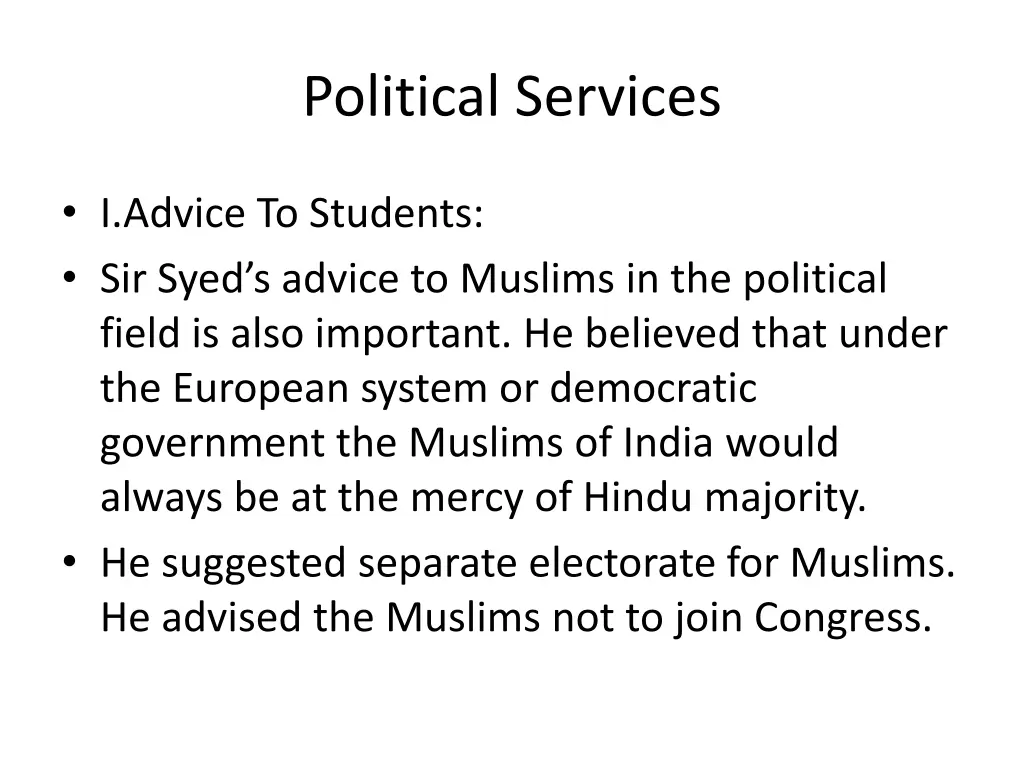 political services 1