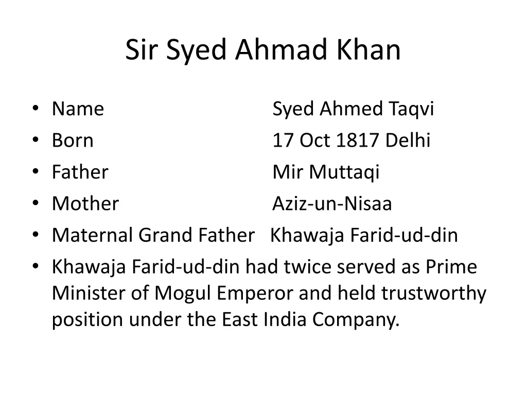 sir syed ahmad khan