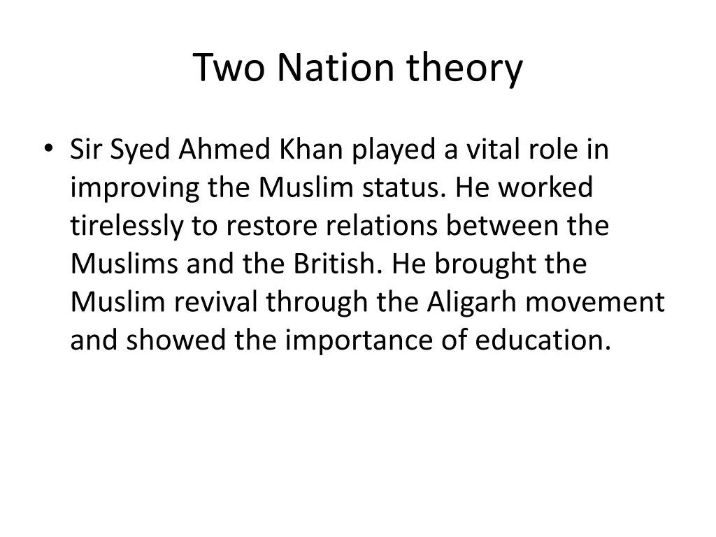 two nation theory