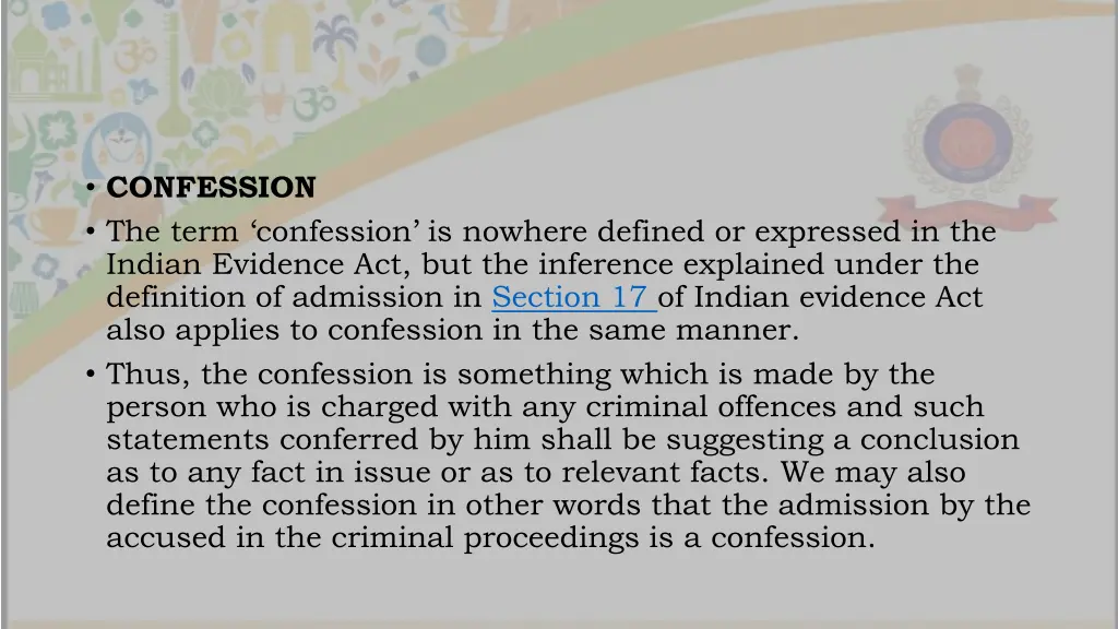 confession the term confession is nowhere defined