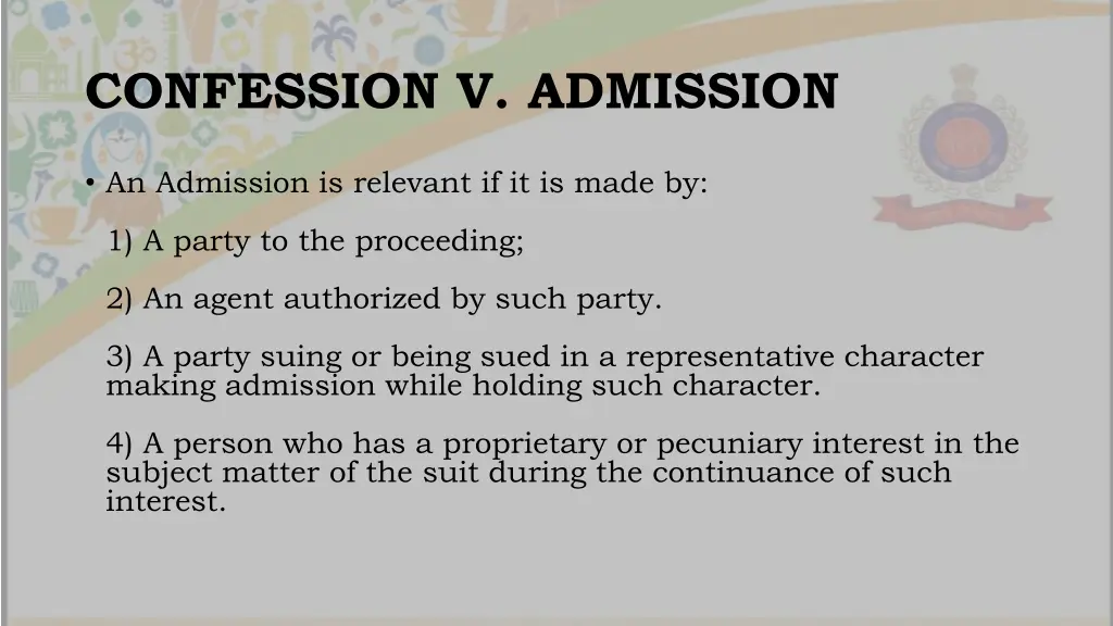 confession v admission 3