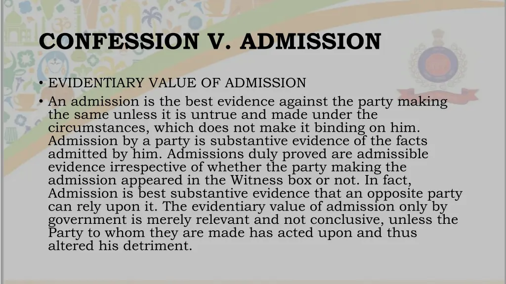 confession v admission 5