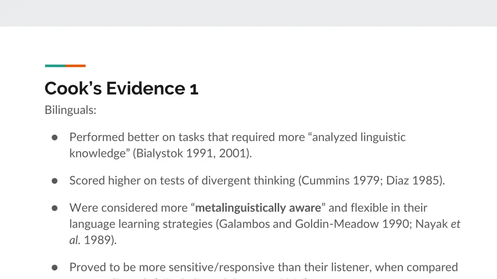 cook s evidence 1 bilinguals