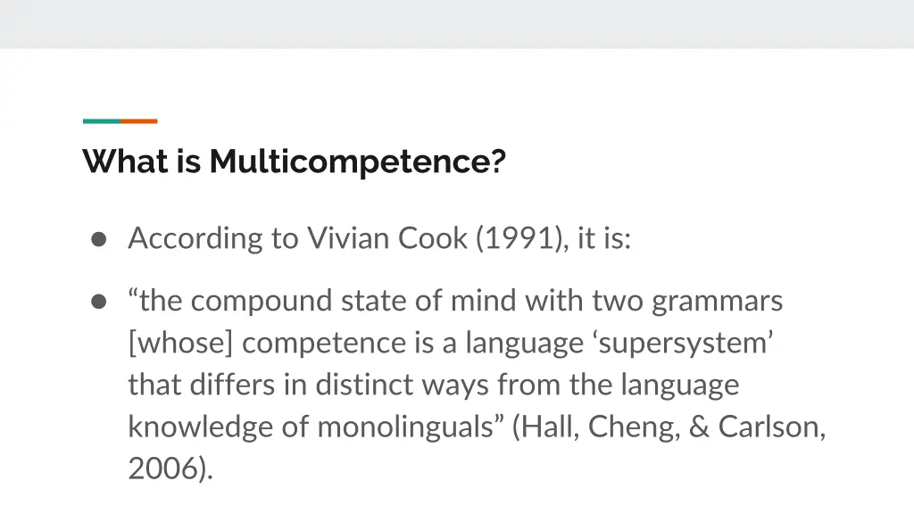 what is multicompetence