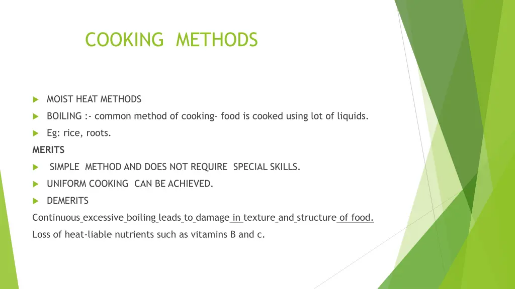 cooking methods