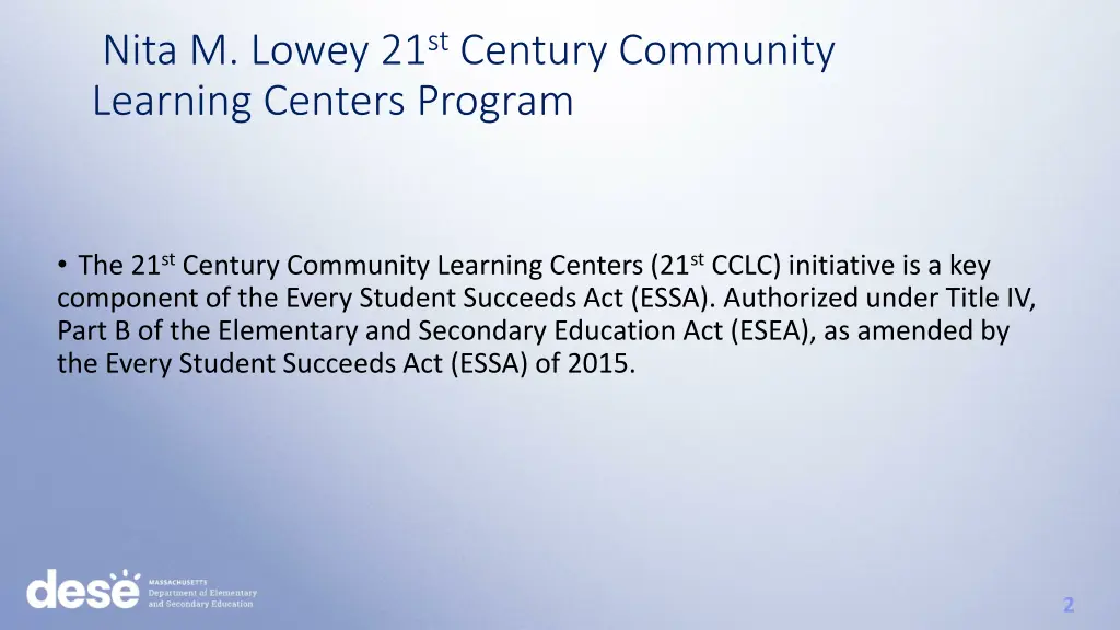 nita m lowey 21 st century community learning