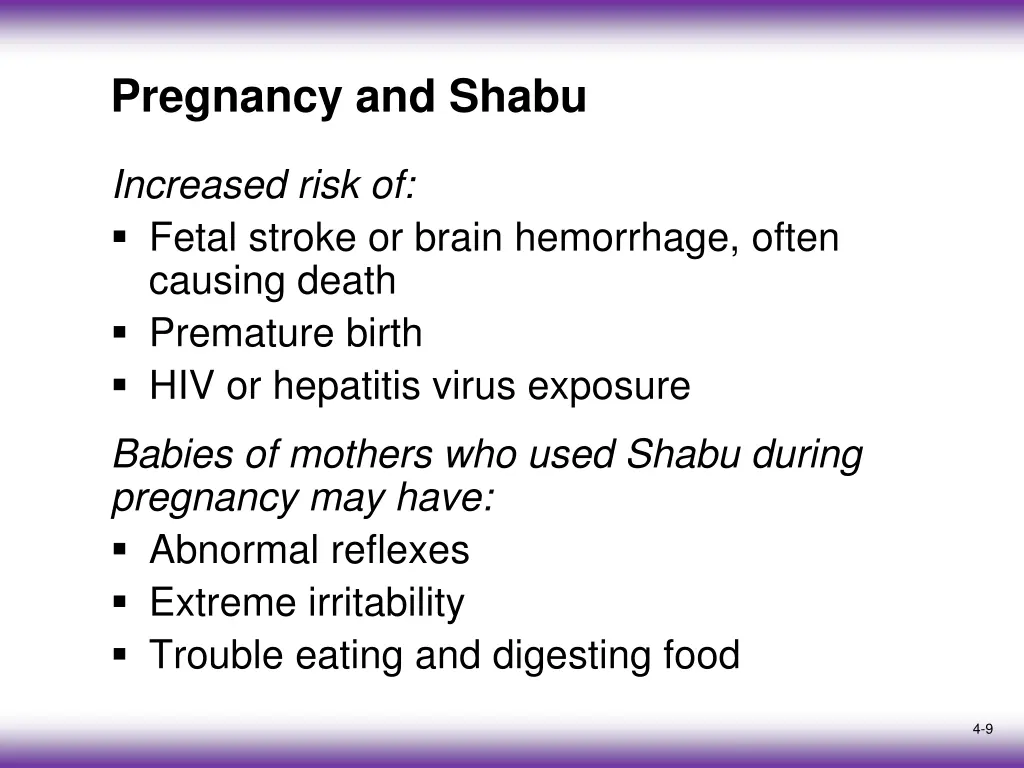 pregnancy and shabu