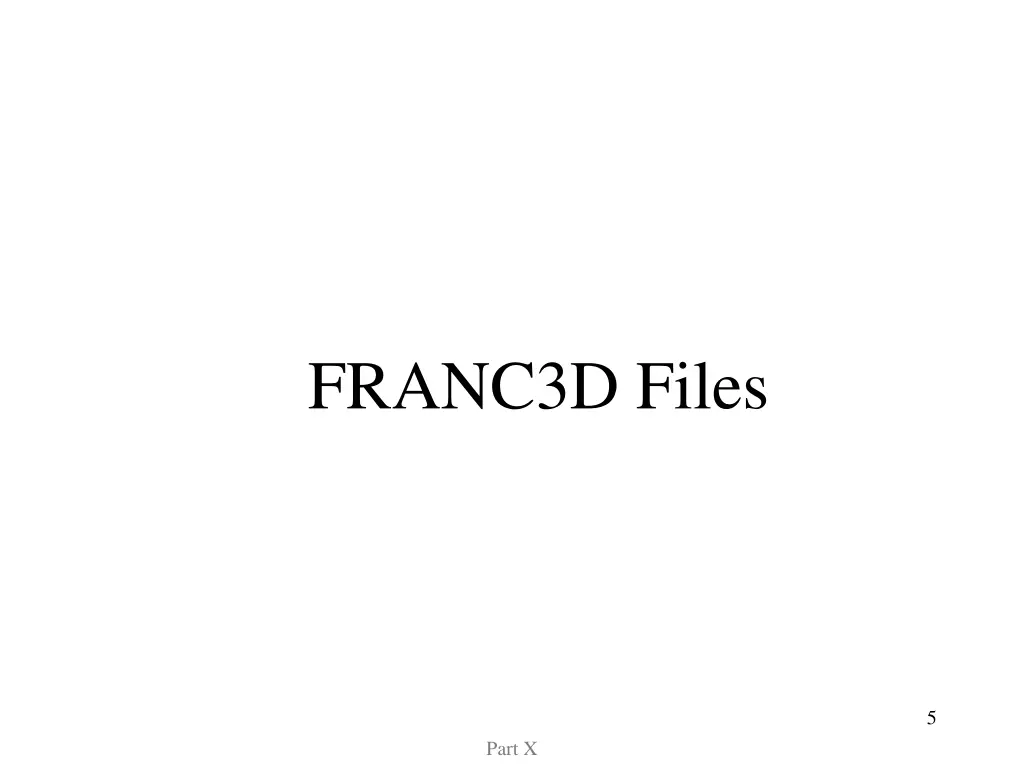 franc3d files