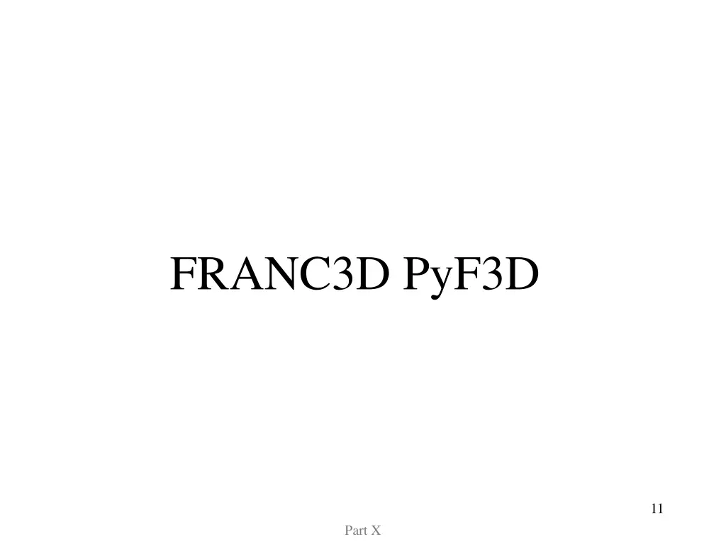 franc3d pyf3d