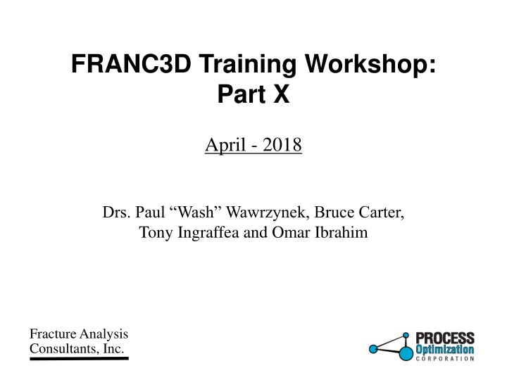 franc3d training workshop part x