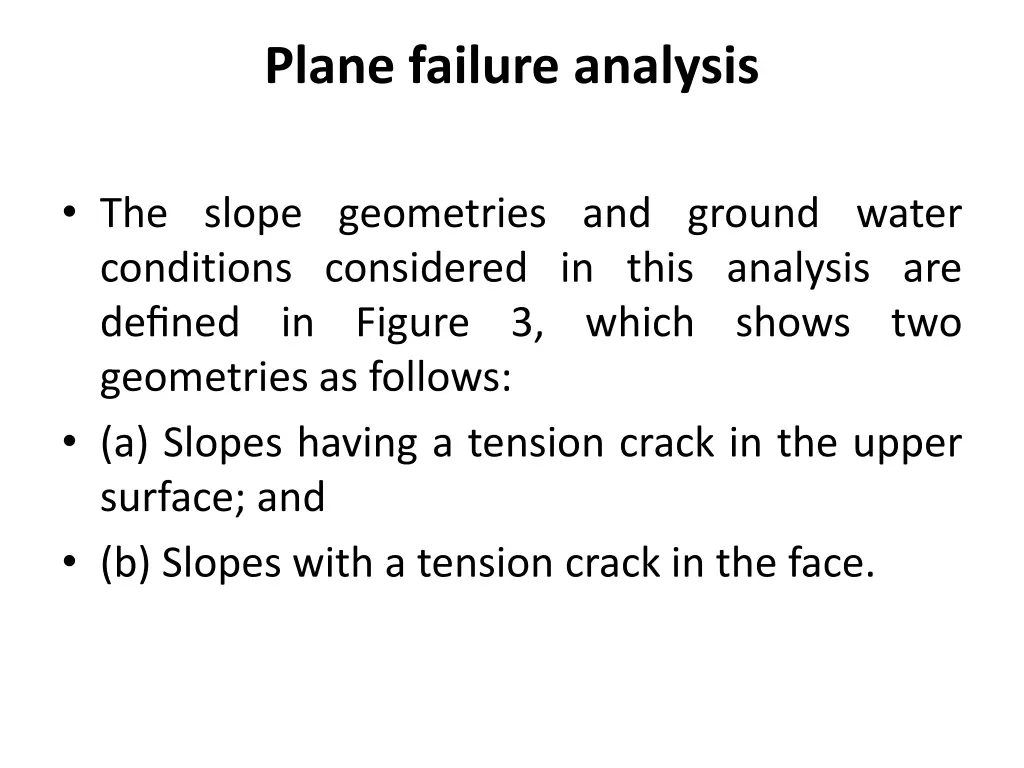 plane failure analysis