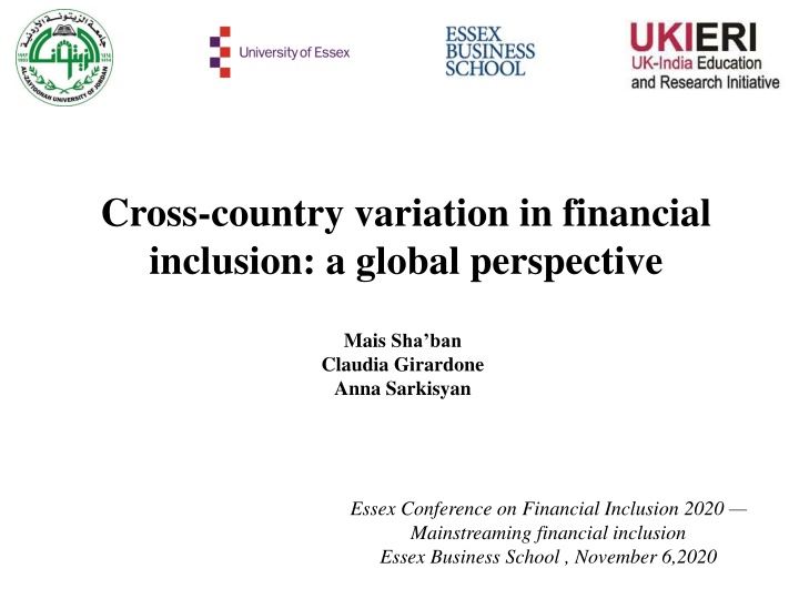 cross country variation in financial inclusion