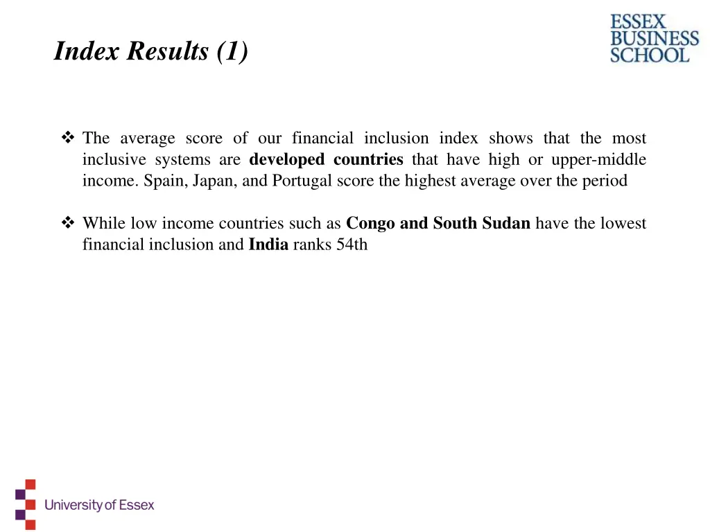 index results 1