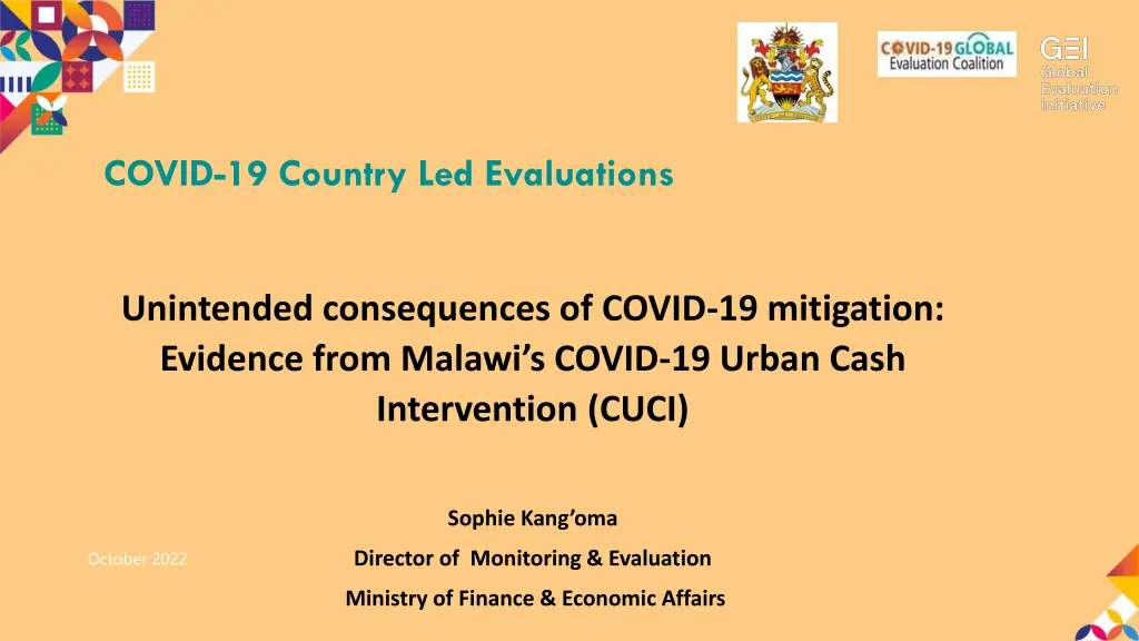 covid 19 country led evaluations