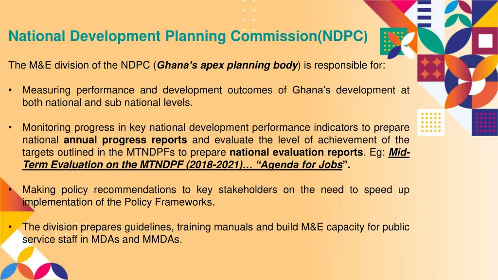 national development planning commission ndpc