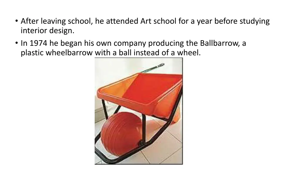 after leaving school he attended art school