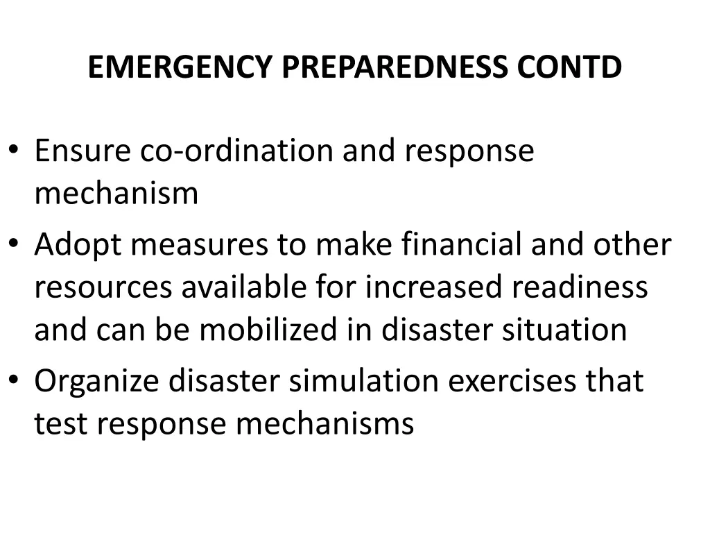 emergency preparedness contd 5