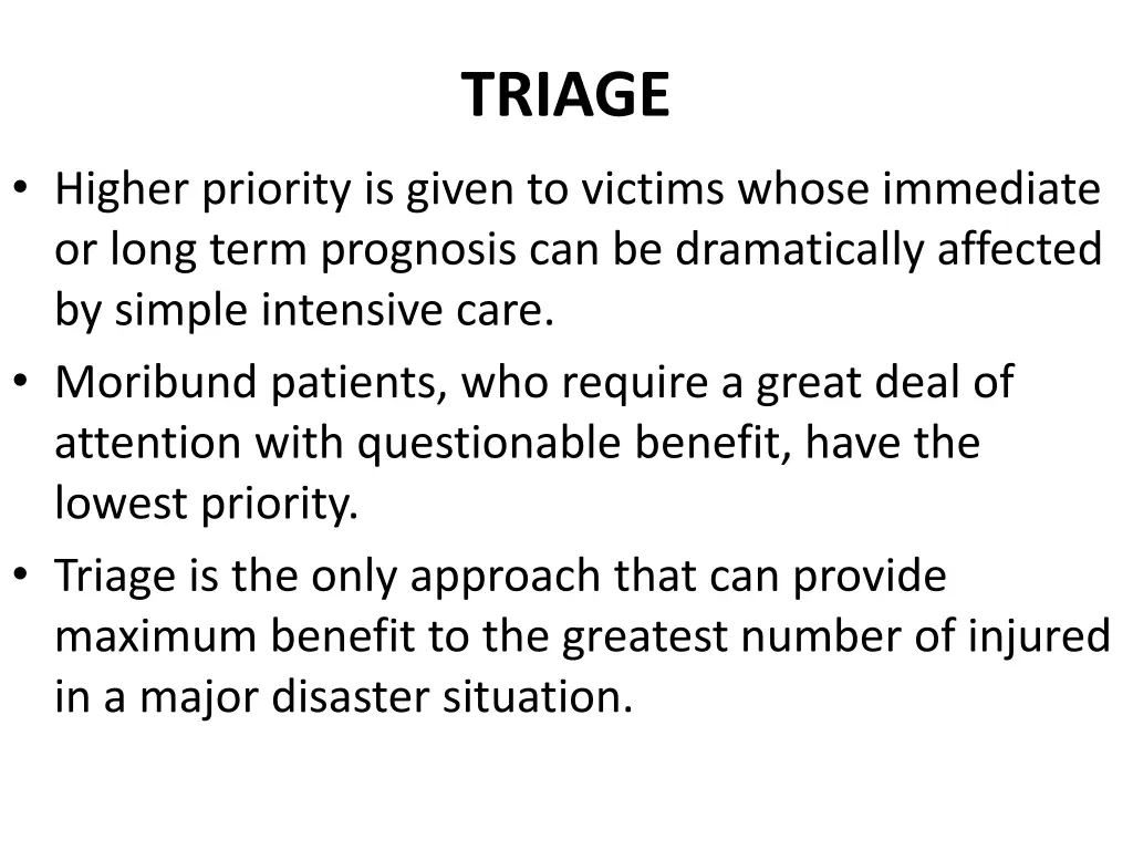 triage 1