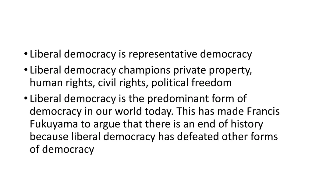 liberal democracy is representative democracy