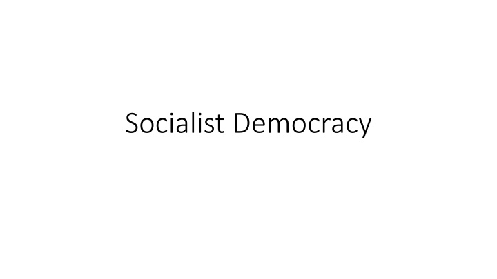 socialist democracy