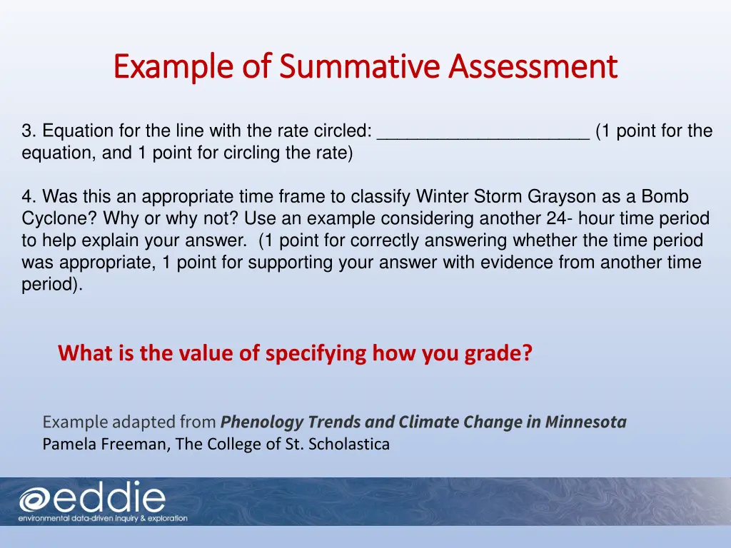 example of summative assessment example 1