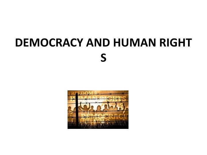 democracy and human right s