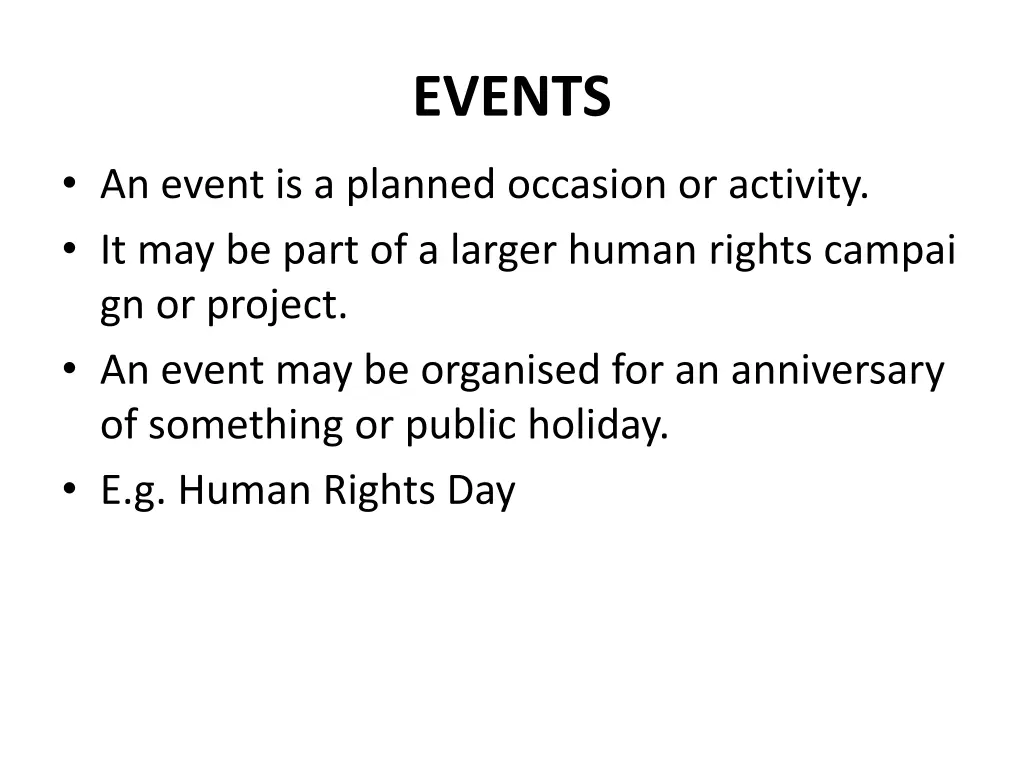 events