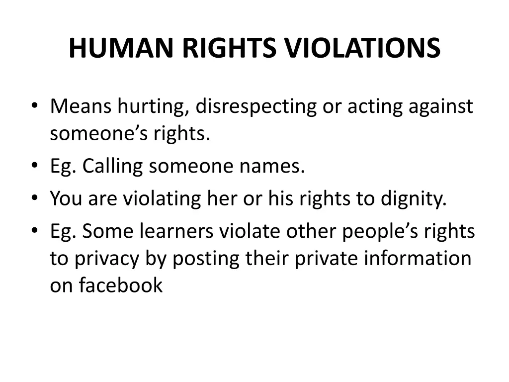 human rights violations