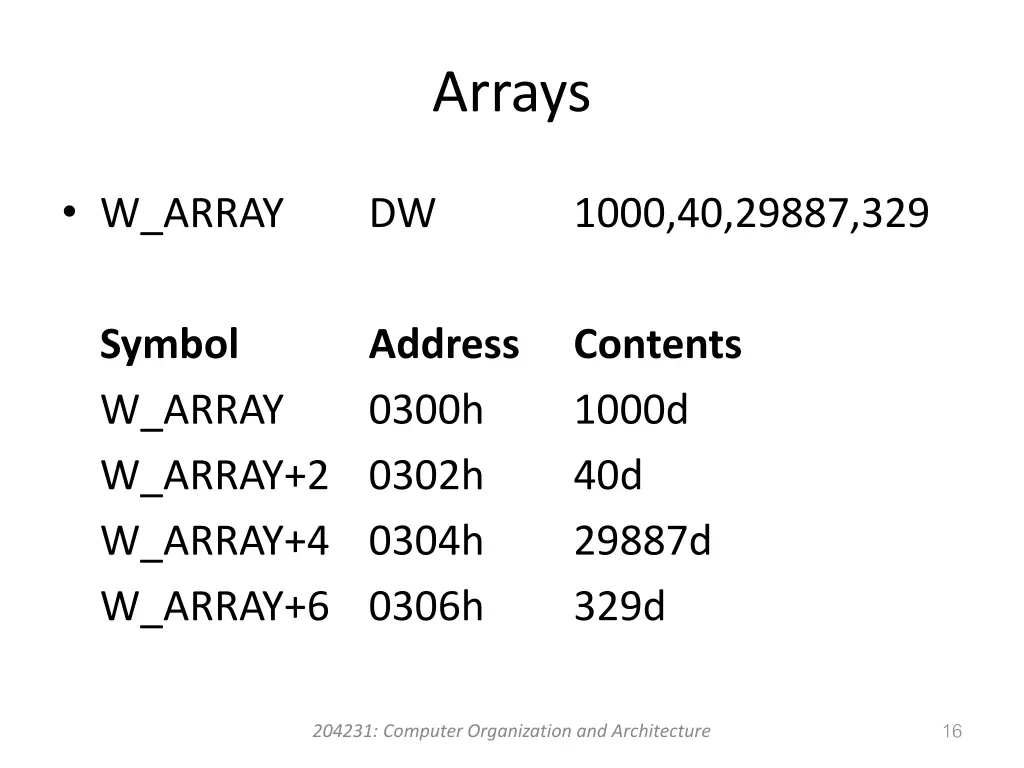 arrays 1