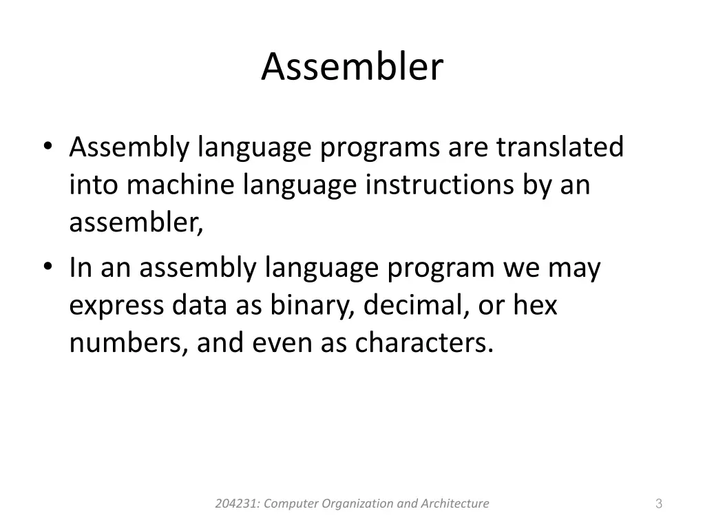 assembler