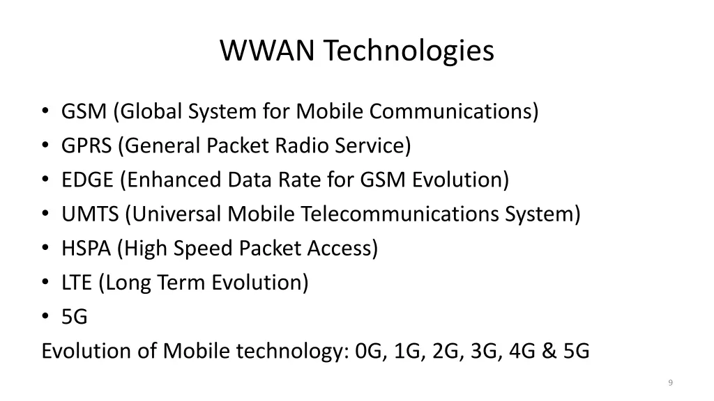 wwan technologies