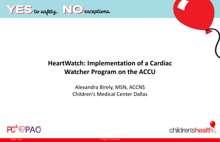 heartwatch implementation of a cardiac watcher