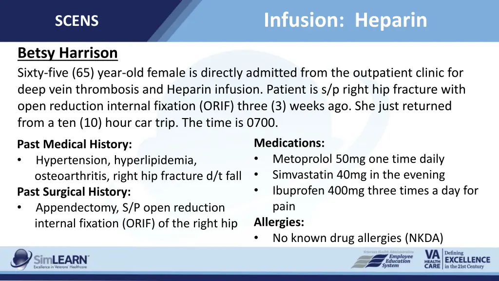 infusion heparin