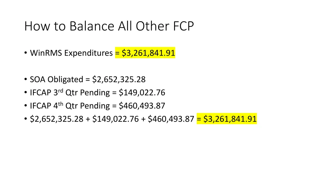 how to balance all other fcp 3