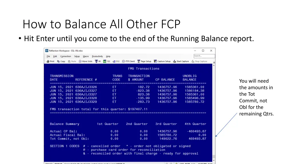 how to balance all other fcp hit enter until