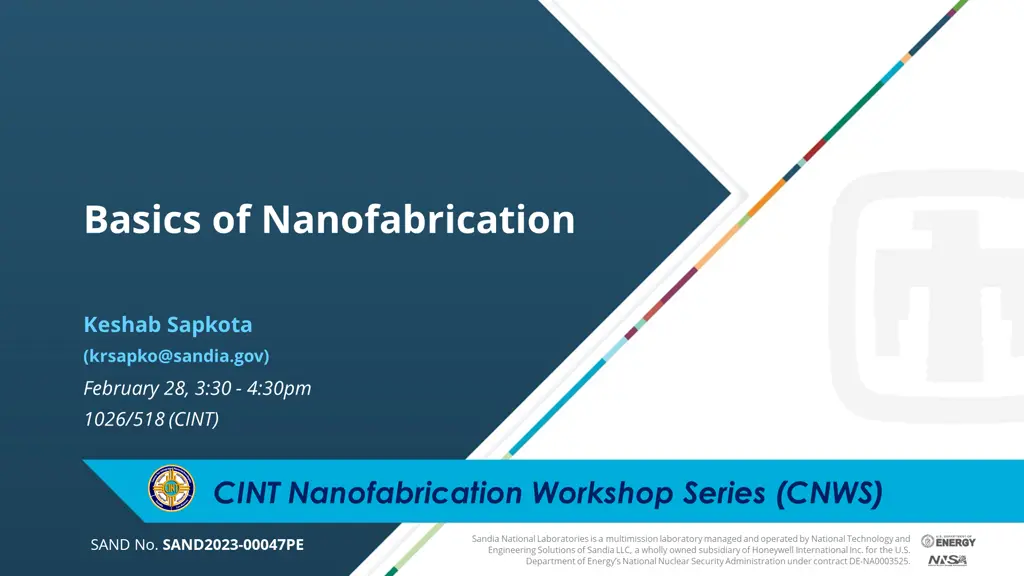 basics of nanofabrication